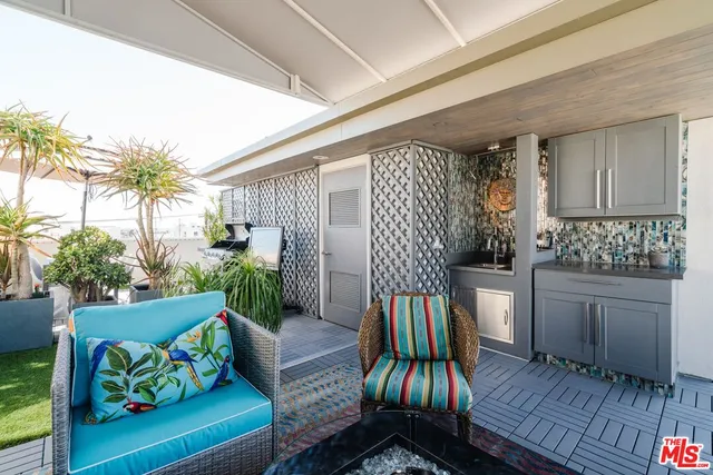 a outdoor space with furniture