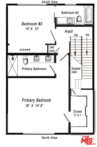 an aerial view of a couch