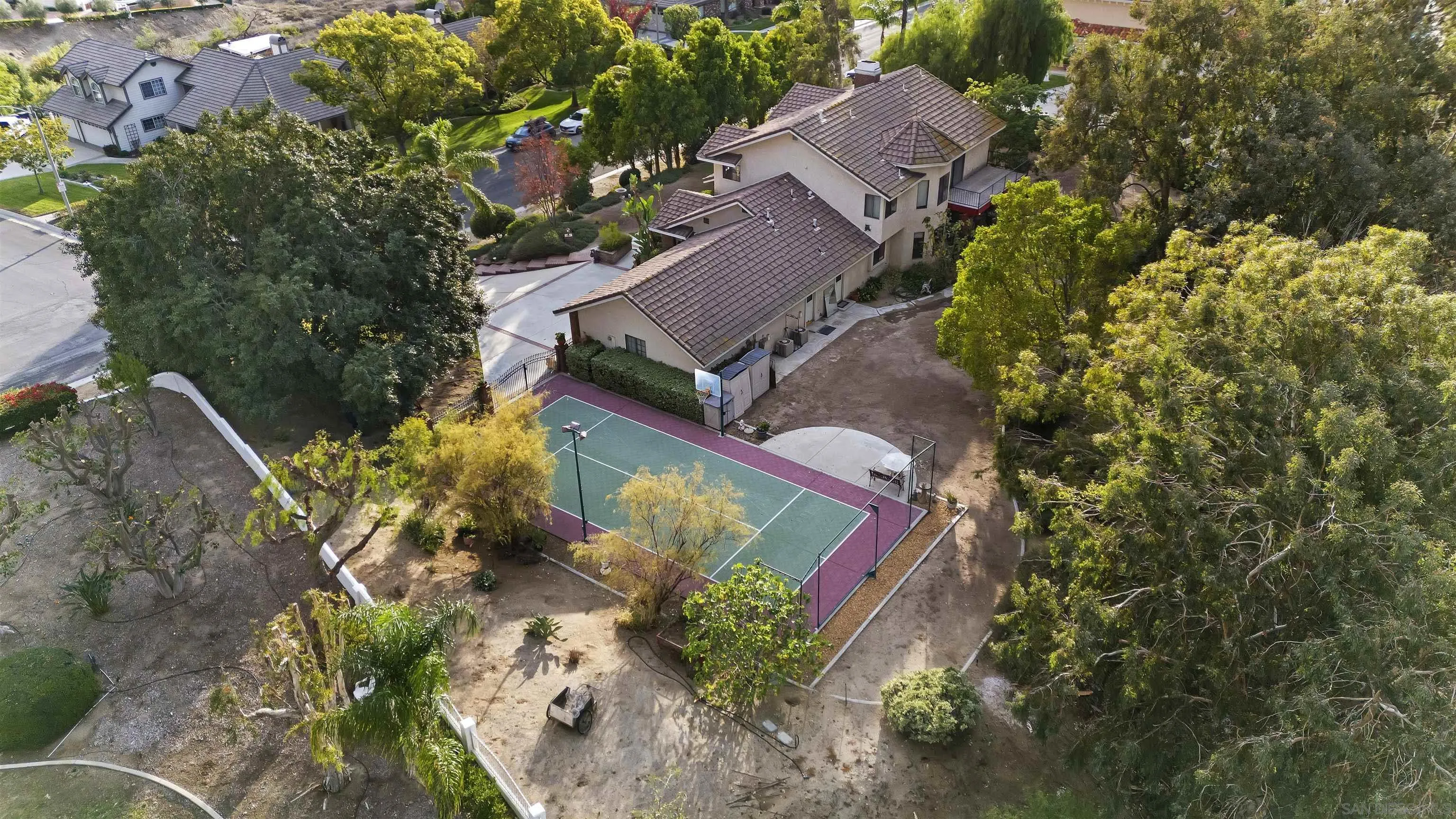 2109 Old Bridge Road Riverside, CA 92506 - Photo 55 of 57 an aerial view of a house with a yard and garden