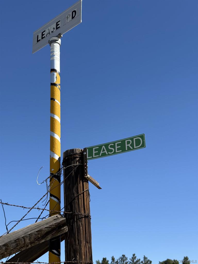 Lease Road Ranchita, CA 92066 - Photo 13 of 18 a street sign on a wall next to a building