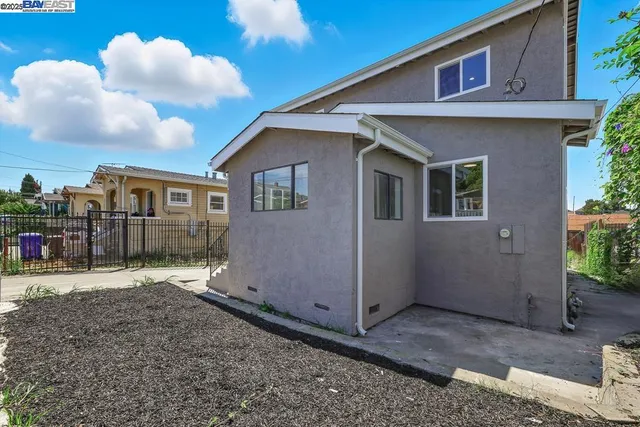 a backyard of a house