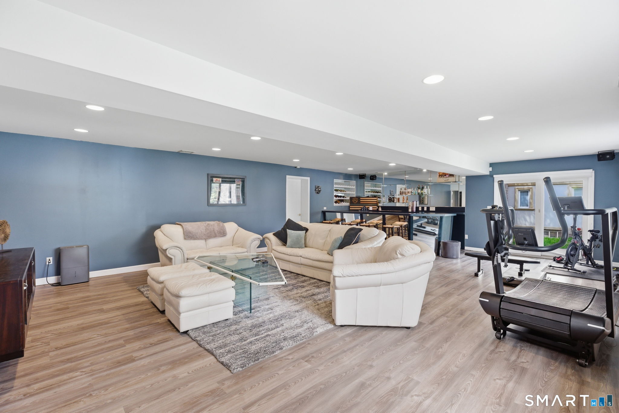 53 Dagmar Road Stamford, CT 06905 - Photo 31 of 40 Lower level living/entertainment/exercise room