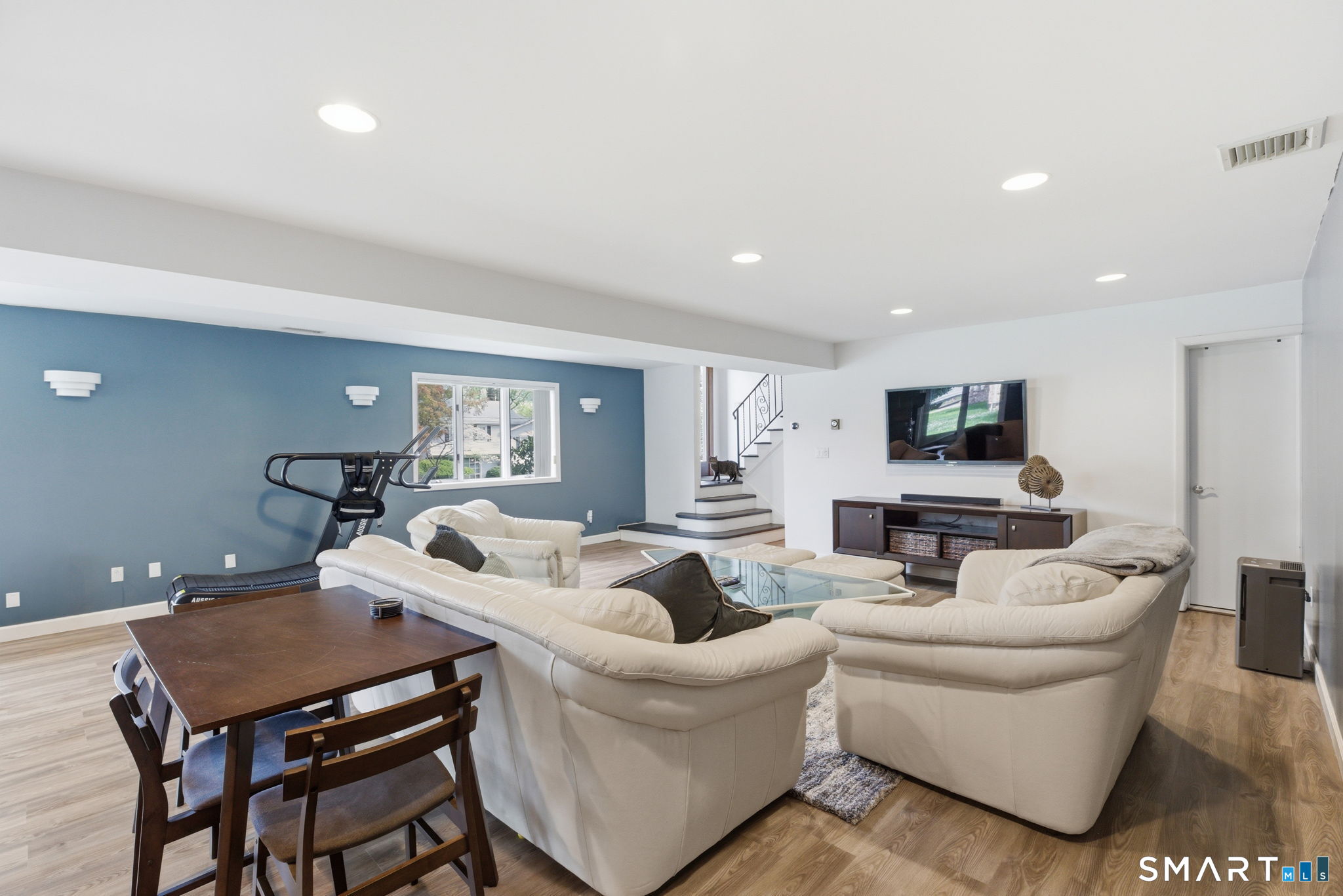 53 Dagmar Road Stamford, CT 06905 - Photo 33 of 40 Lower level living/entertainment/exercise room