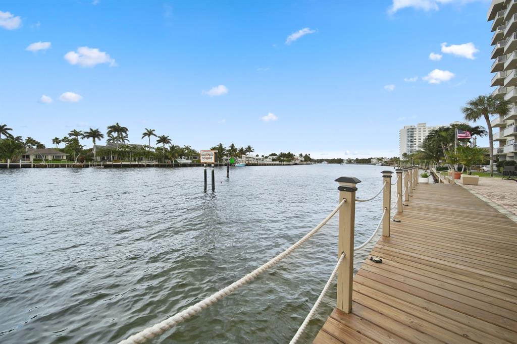 2611 North Riverside Drive, Unit 1106 Pompano Beach, FL 33062 - Photo 20 of 28 a view of a lake and outdoor space