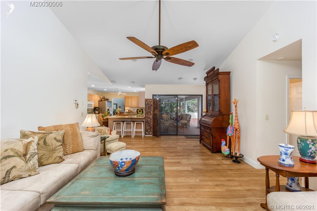 44 Rio Vista Drive Stuart, FL 34996 - Photo 13 of 36 Family room Leads to Kitchen & Lanai