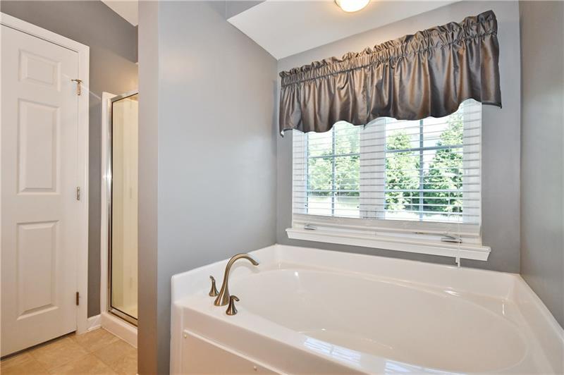 335 Maple Ridge Drive Canonsburg, PA 15317 - Photo 16 of 25 The master bath features a soaking tub that will have you wanting to take a few moments just for you!