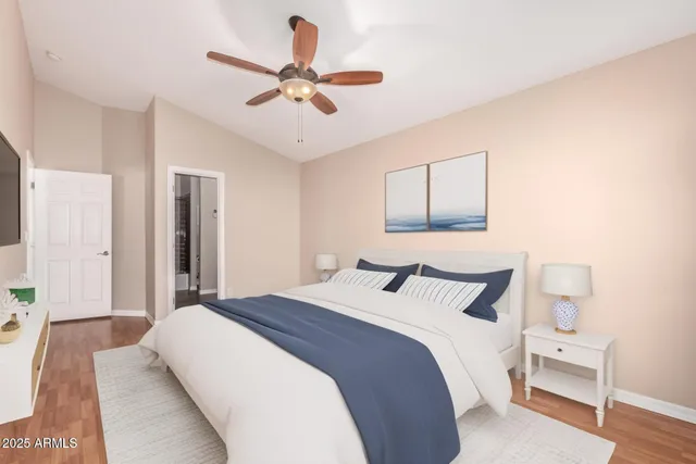 a view of a backyard with furniture