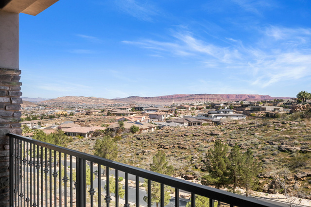 2376 Stone Crest Circle St. George, UT 84790 - Photo 18 of 61 Balcony with a mountain view and a residential view