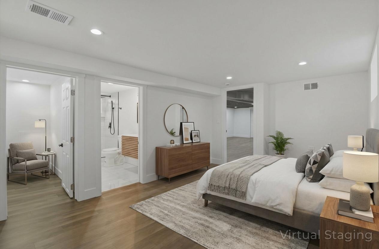 7230 South Avers Avenue Chicago, IL 60629 - Photo 13 of 44 a bedroom with a bed and a couch