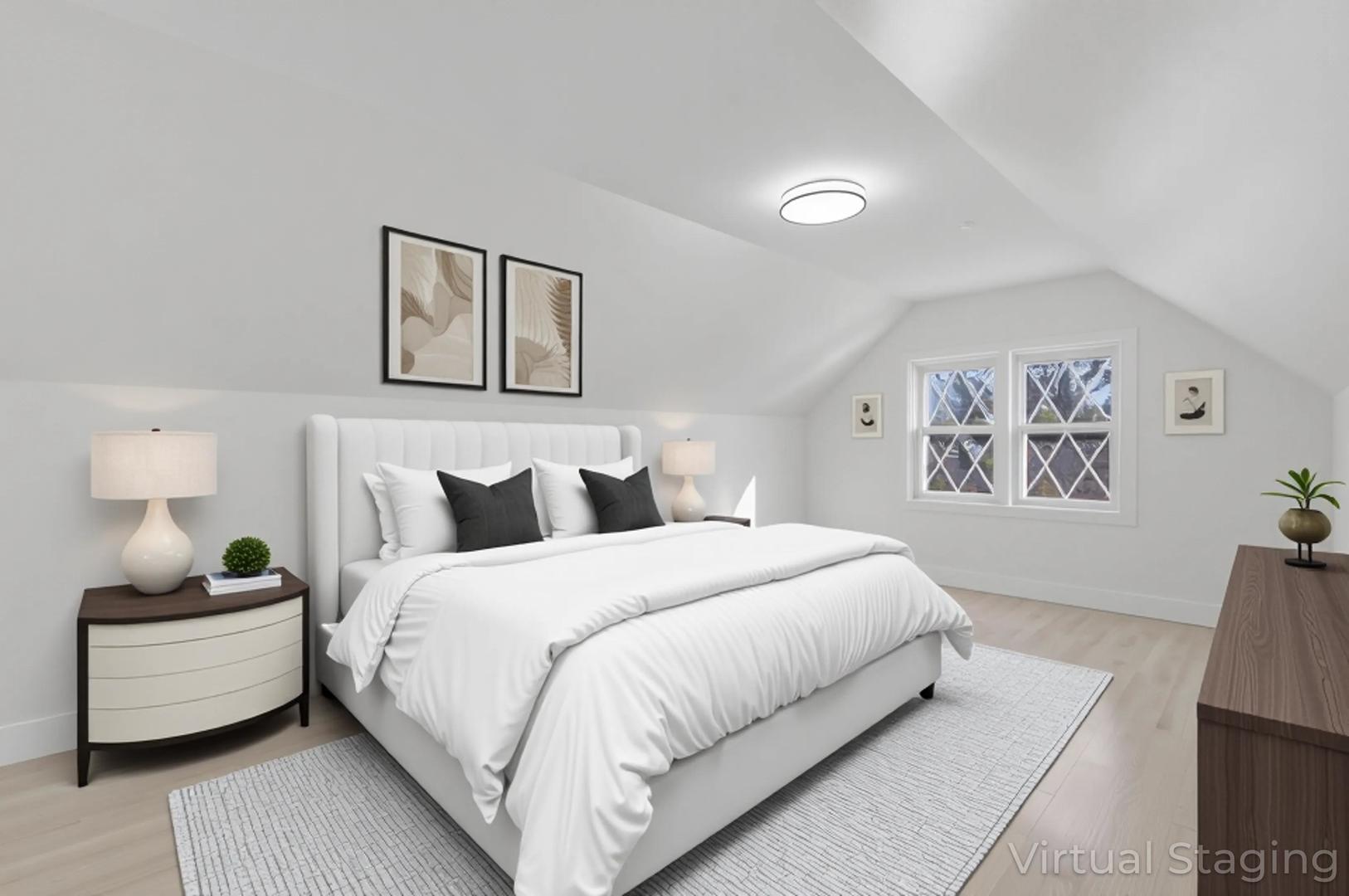 7230 South Avers Avenue Chicago, IL 60629 - Photo 17 of 44 a bedroom with bed and painting on the wall