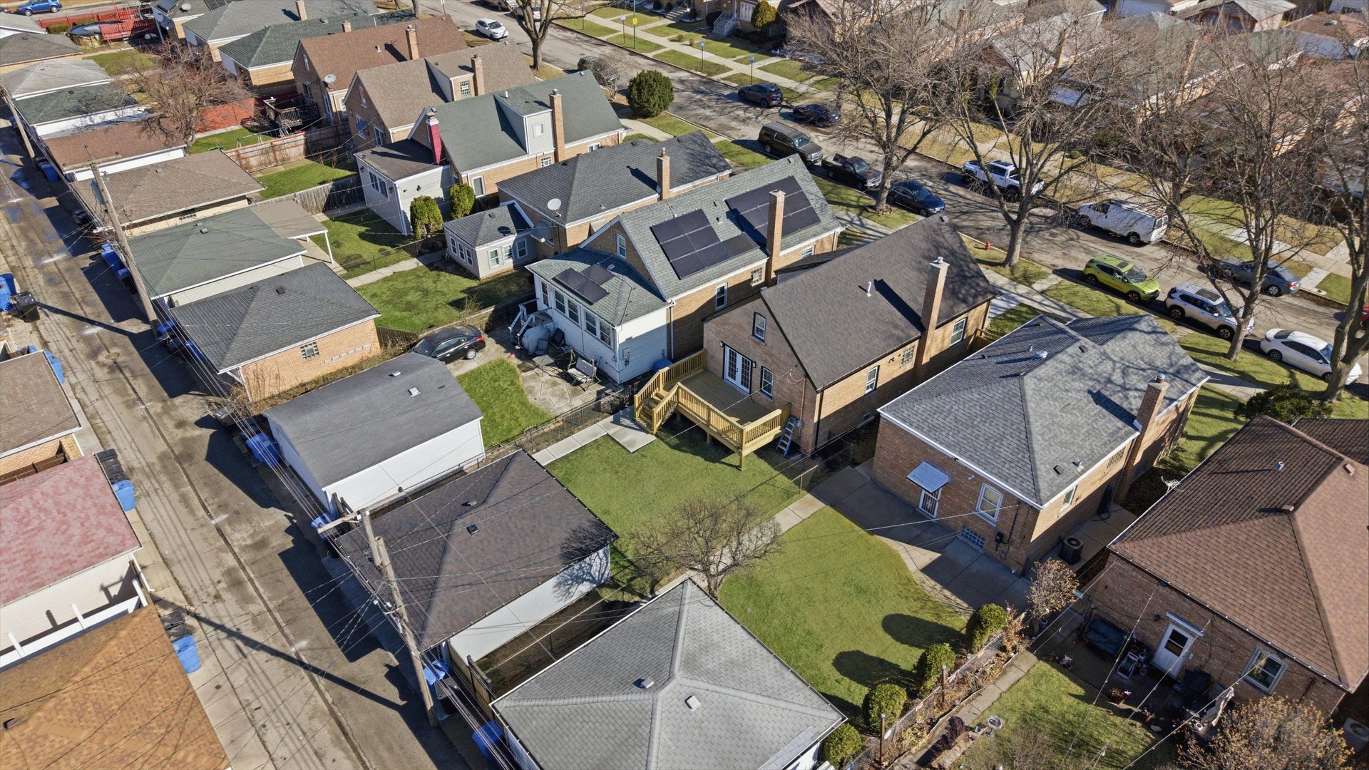 7230 South Avers Avenue Chicago, IL 60629 - Photo 38 of 44 an aerial view of a house with a garden