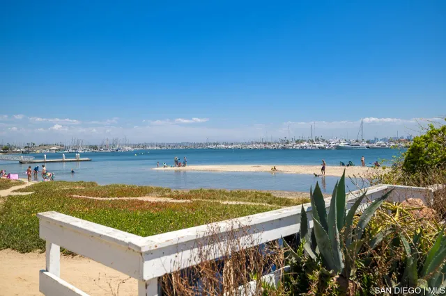 a view of a lake with a outdoor space