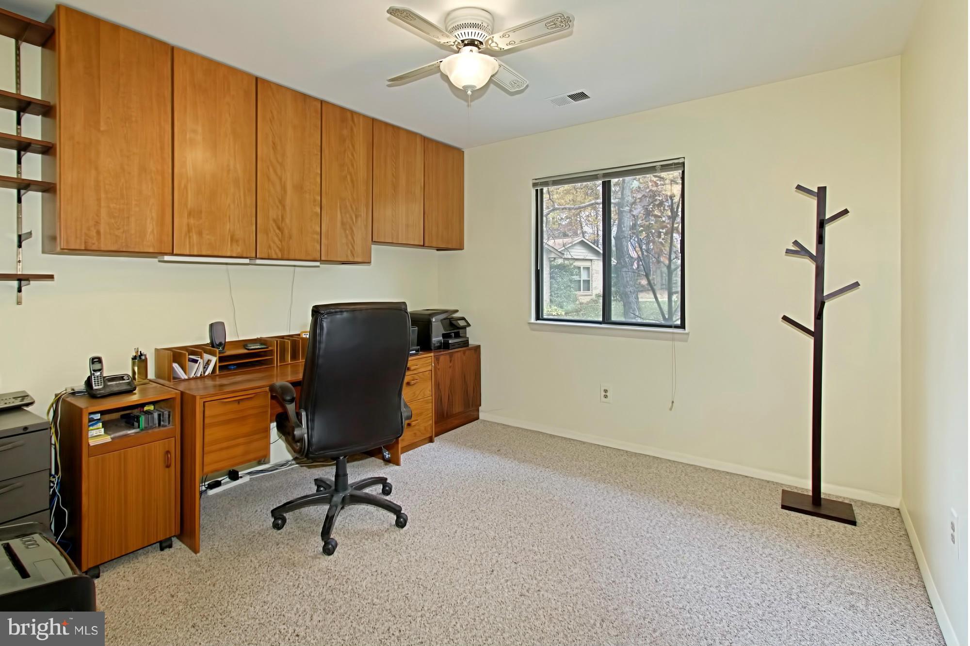 2434 Brussels Court Reston, VA 20191 - Photo 20 of 29 4th Bedroom with Built-In Shelving for Office