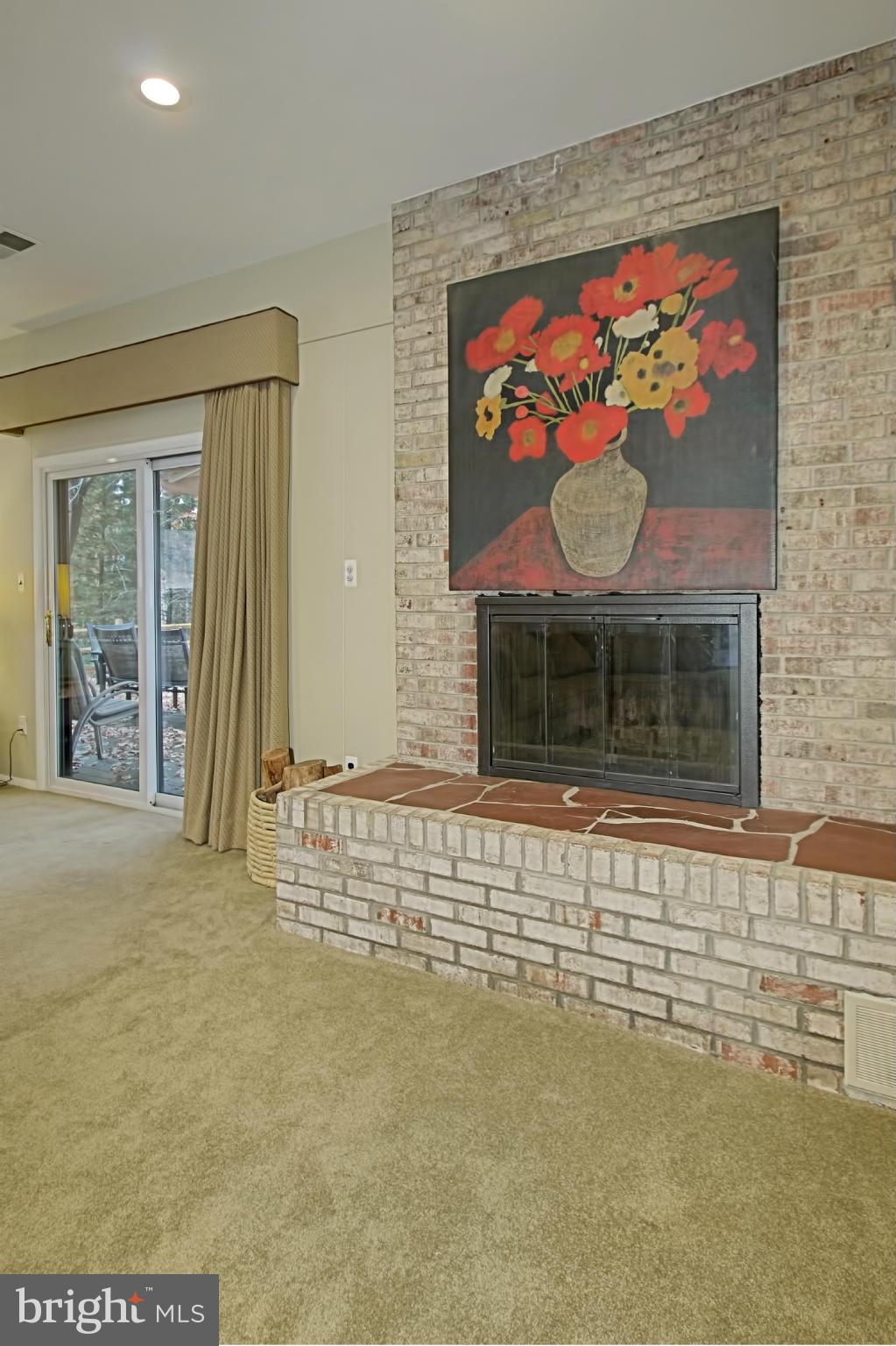 2434 Brussels Court Reston, VA 20191 - Photo 26 of 29 Raised Brick Fireplace