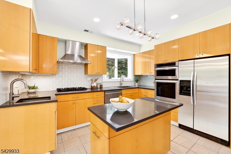 184 Old Short Hills Road Short Hills, NJ 07078 - Photo 22 of 46 a kitchen with stainless steel appliances granite countertop a sink a stove and a refrigerator