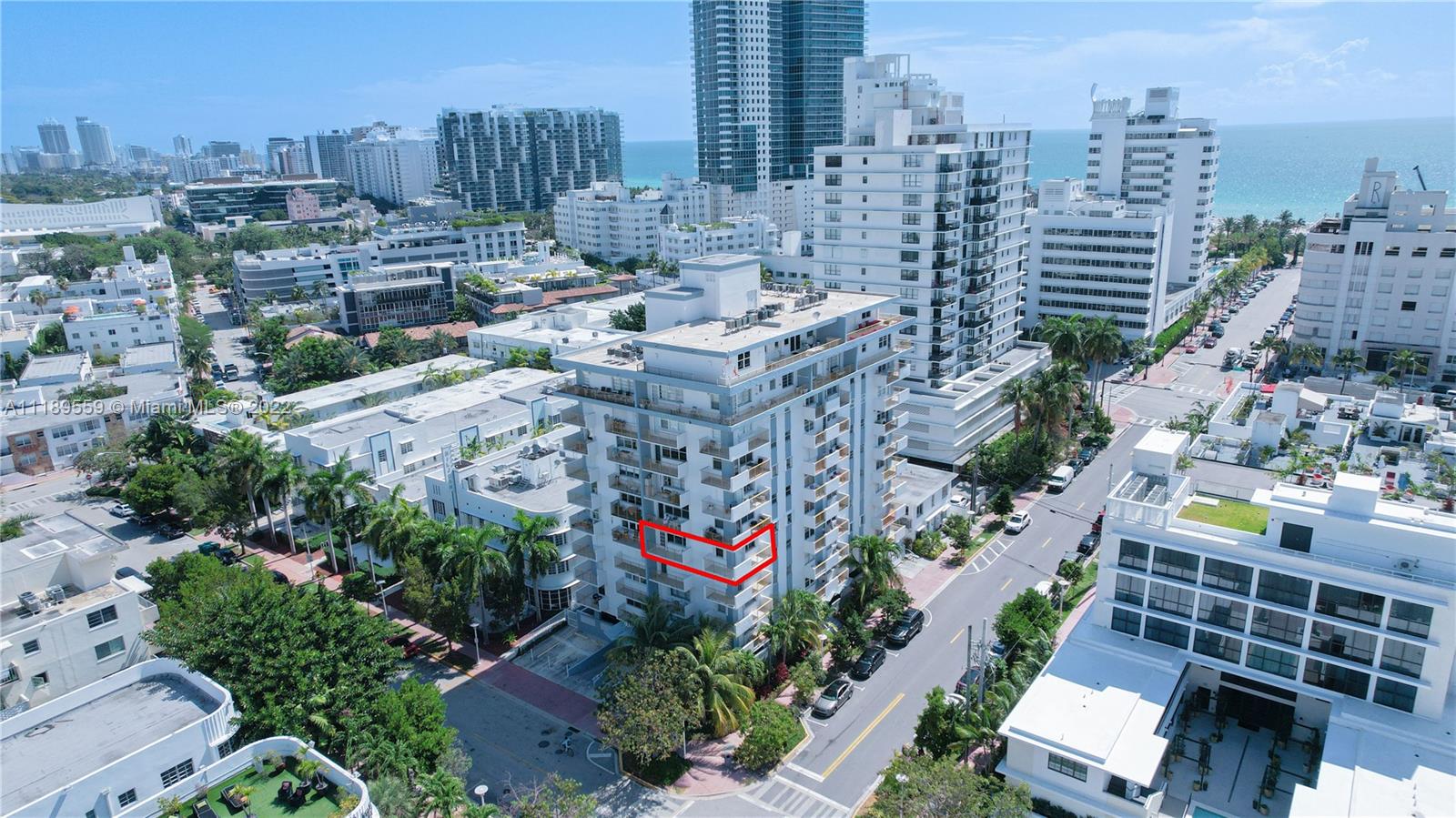 245 18th Street, Unit 602 Miami Beach, FL 33139 - Photo 2 of 40 an aerial view of city