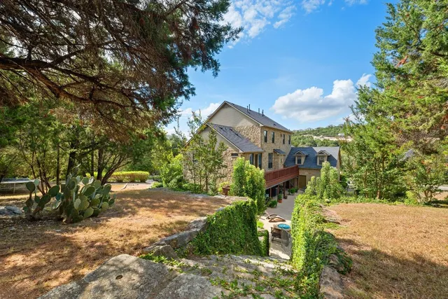 a aerial view of a house