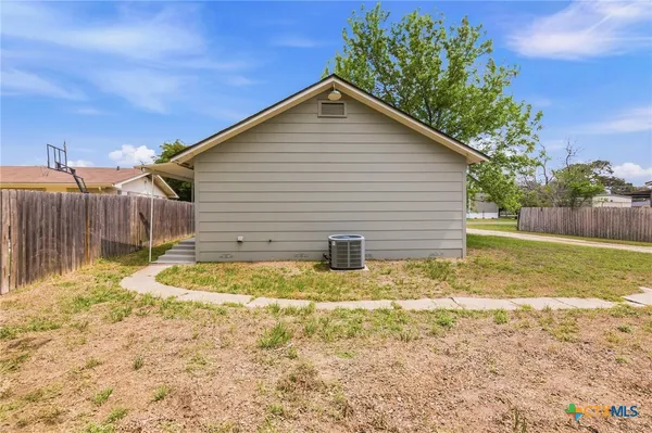 a backyard of a house