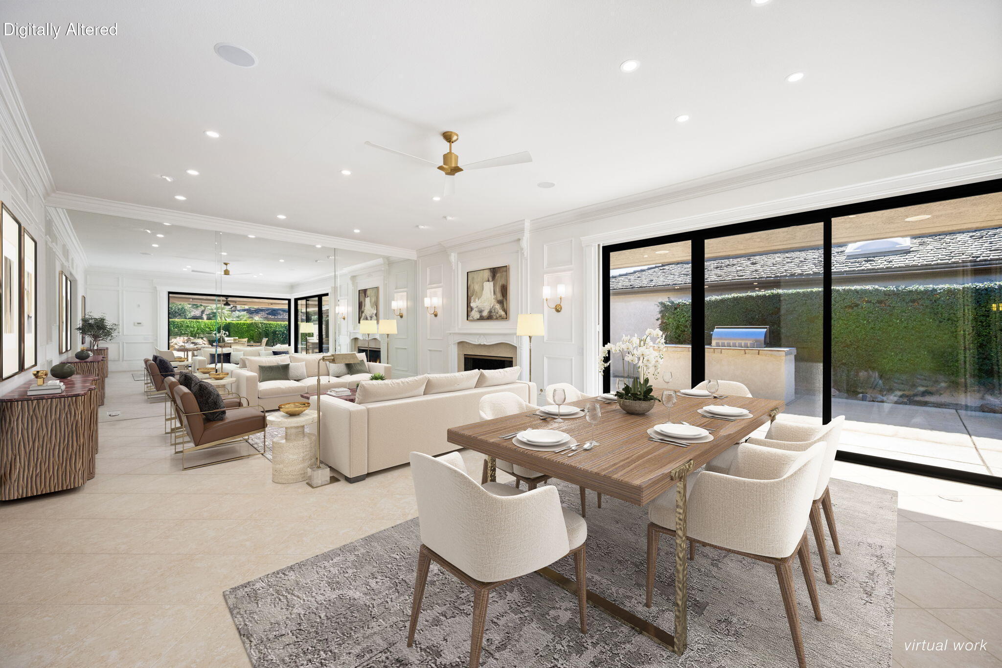 146 Yale Drive Rancho Mirage, CA 92270 - Photo 5 of 63 Virtually Staged Living/Dining Area