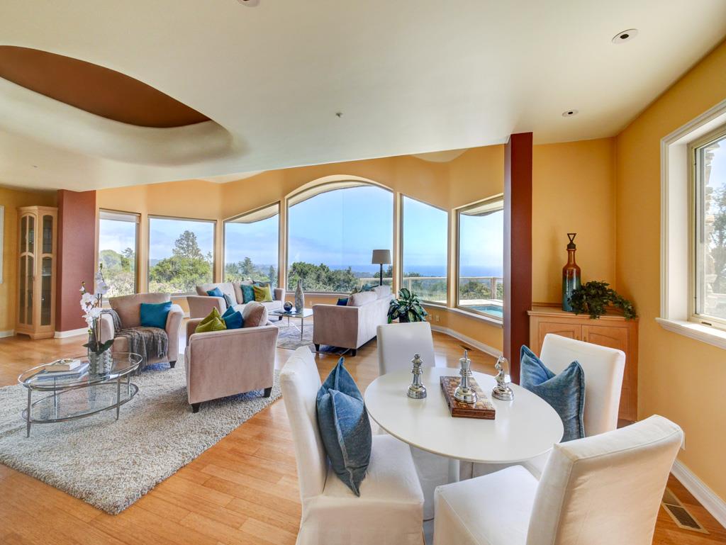 631 Quail Run Road Aptos, CA 95003 - Photo 11 of 39 a living room with fireplace furniture and a large window