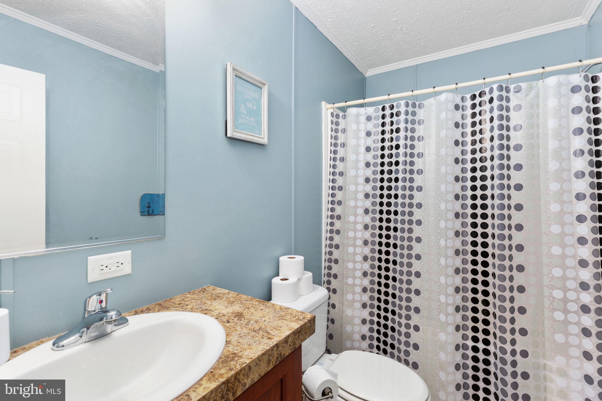 2300 Osborne Road Chester, VA 23831 - Photo 16 of 26 a bathroom with a granite countertop toilet and a sink
