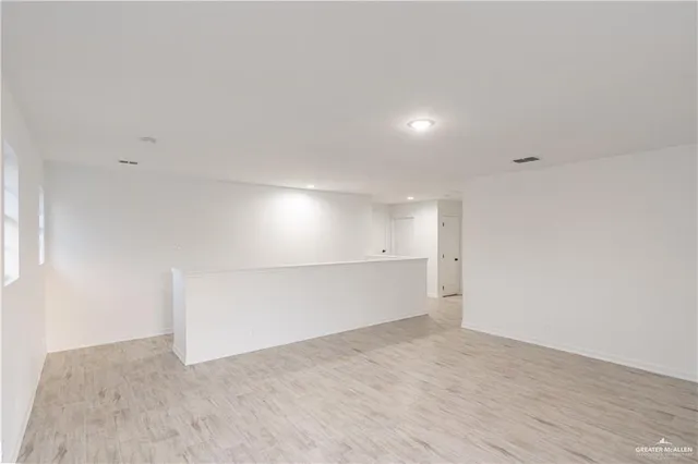 a view of an empty room