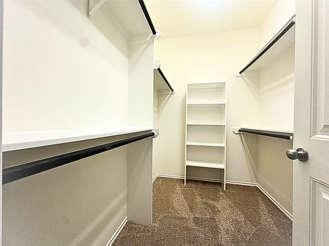 a view of closet area