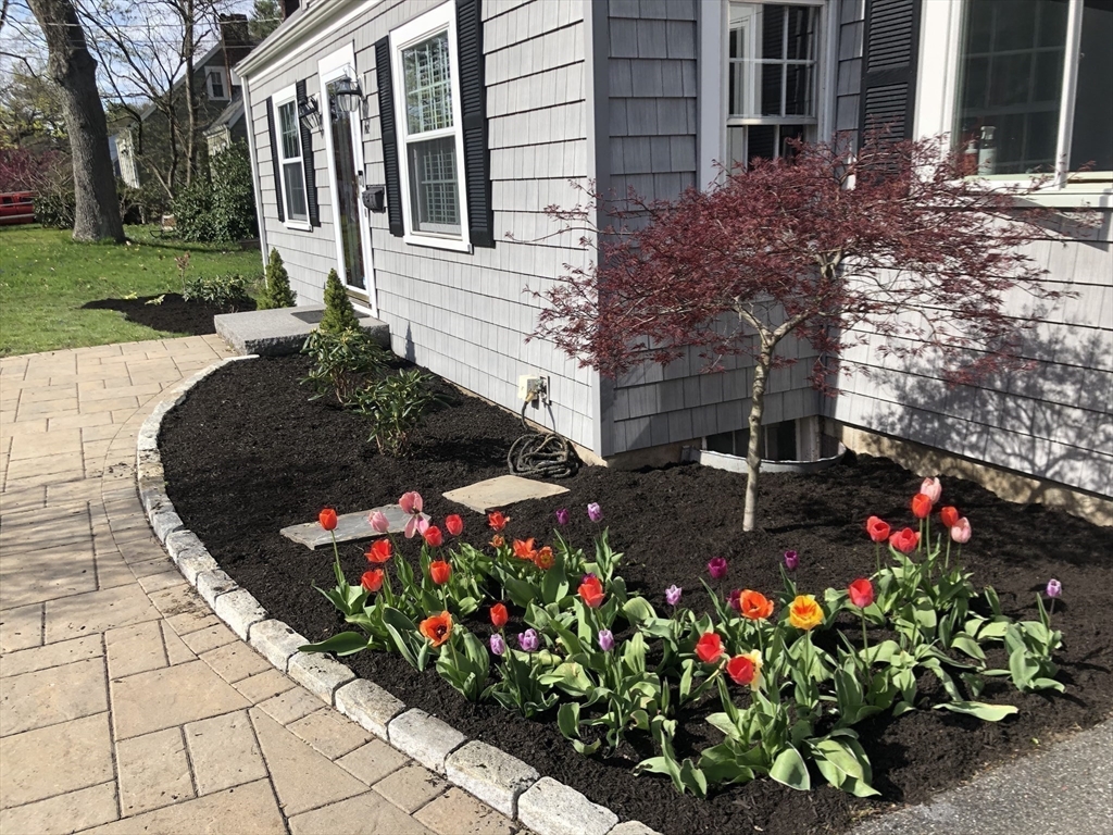 102 Spruce Street Framingham, MA 01701 - Photo 17 of 30 a bunch of flowers are in front of house