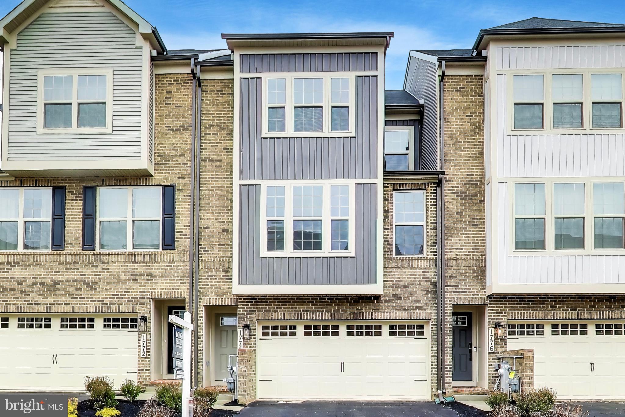 a front view of a building