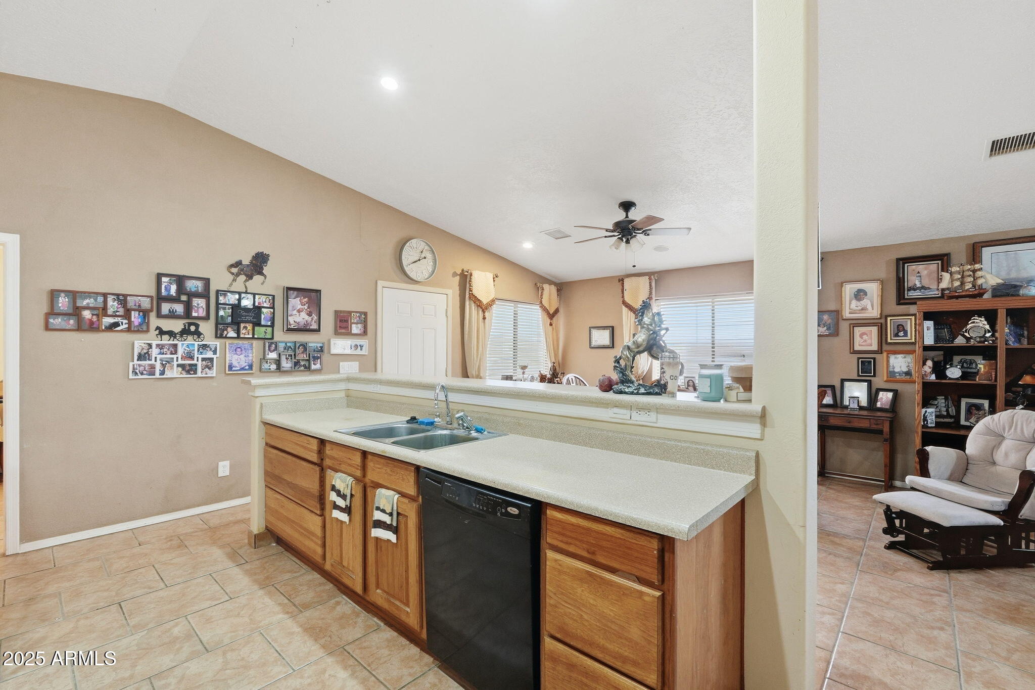 53607 West Moondust Road Maricopa, AZ 85139 - Photo 14 of 38 a view of kitchen with furniture and wooden floor