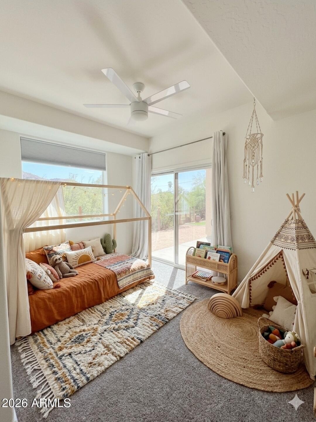 933 West Mercer Lane Phoenix, AZ 85029 - Photo 20 of 46 a bedroom with furniture and a large window