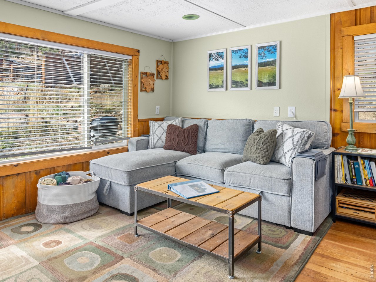 2242 Eagle Cliff Road Estes Park, CO 80517 - Photo 7 of 22 a living room with furniture and a large window