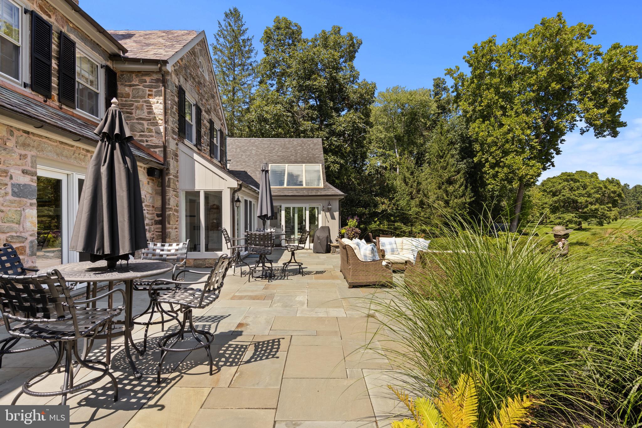 136 Grubb Road Malvern, PA 19355 - Photo 82 of 91 Expansive flagstone patio