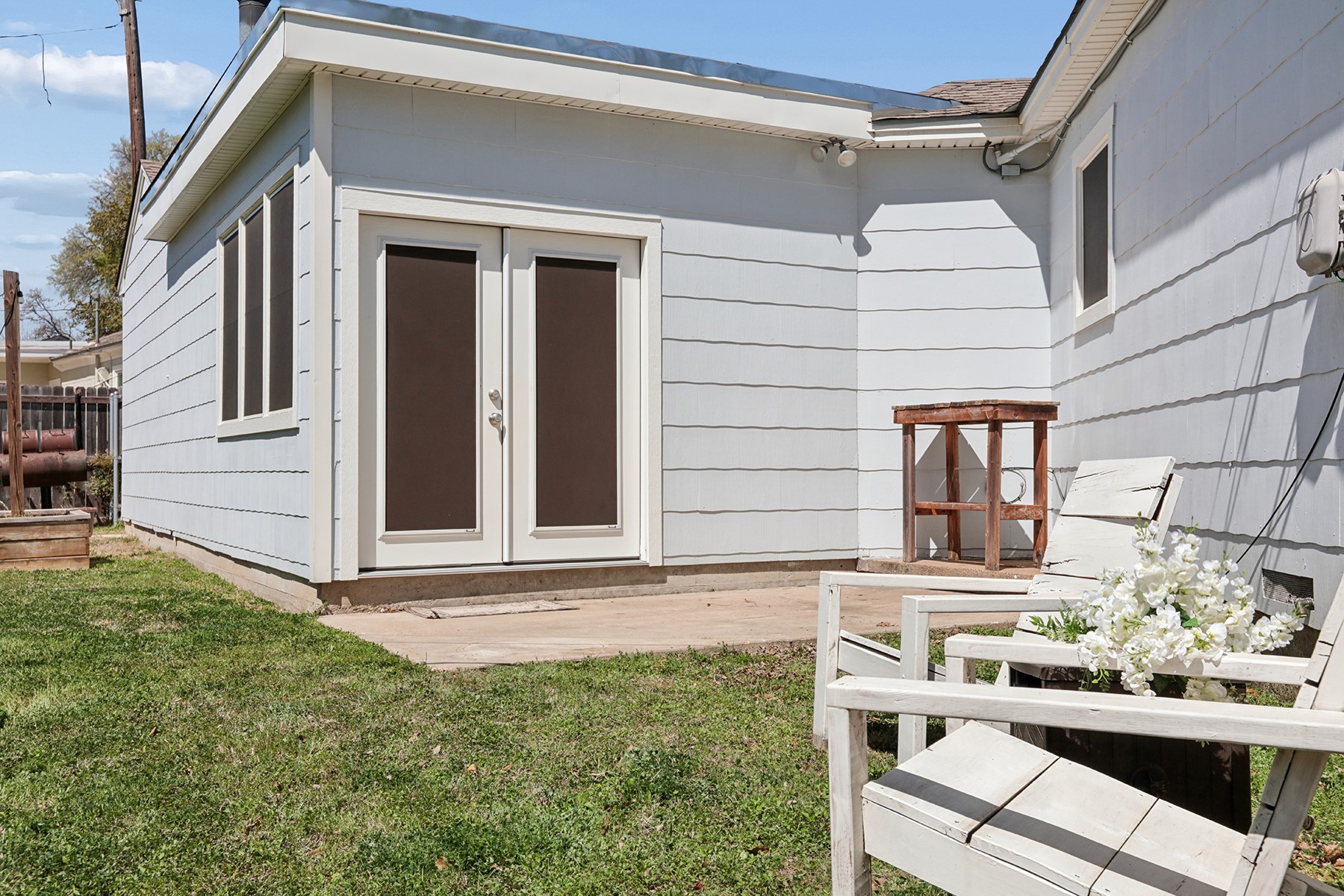 2210 Monticello Road Temple, TX 76501 - Photo 25 of 34 View of exterior entry with a yard, french doors, and a patio area