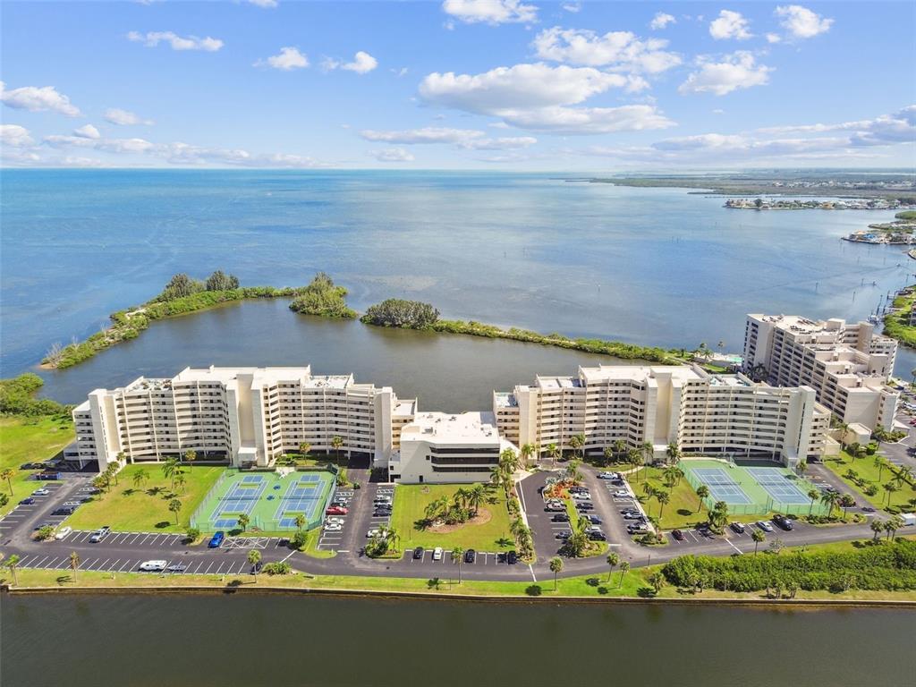a view of ocean from a balcony
