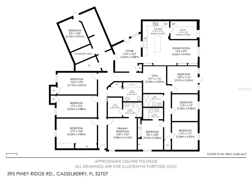 395 Piney Ridge Road Casselberry, FL 32707 - Photo 34 of 34 a black and white photo of a living room