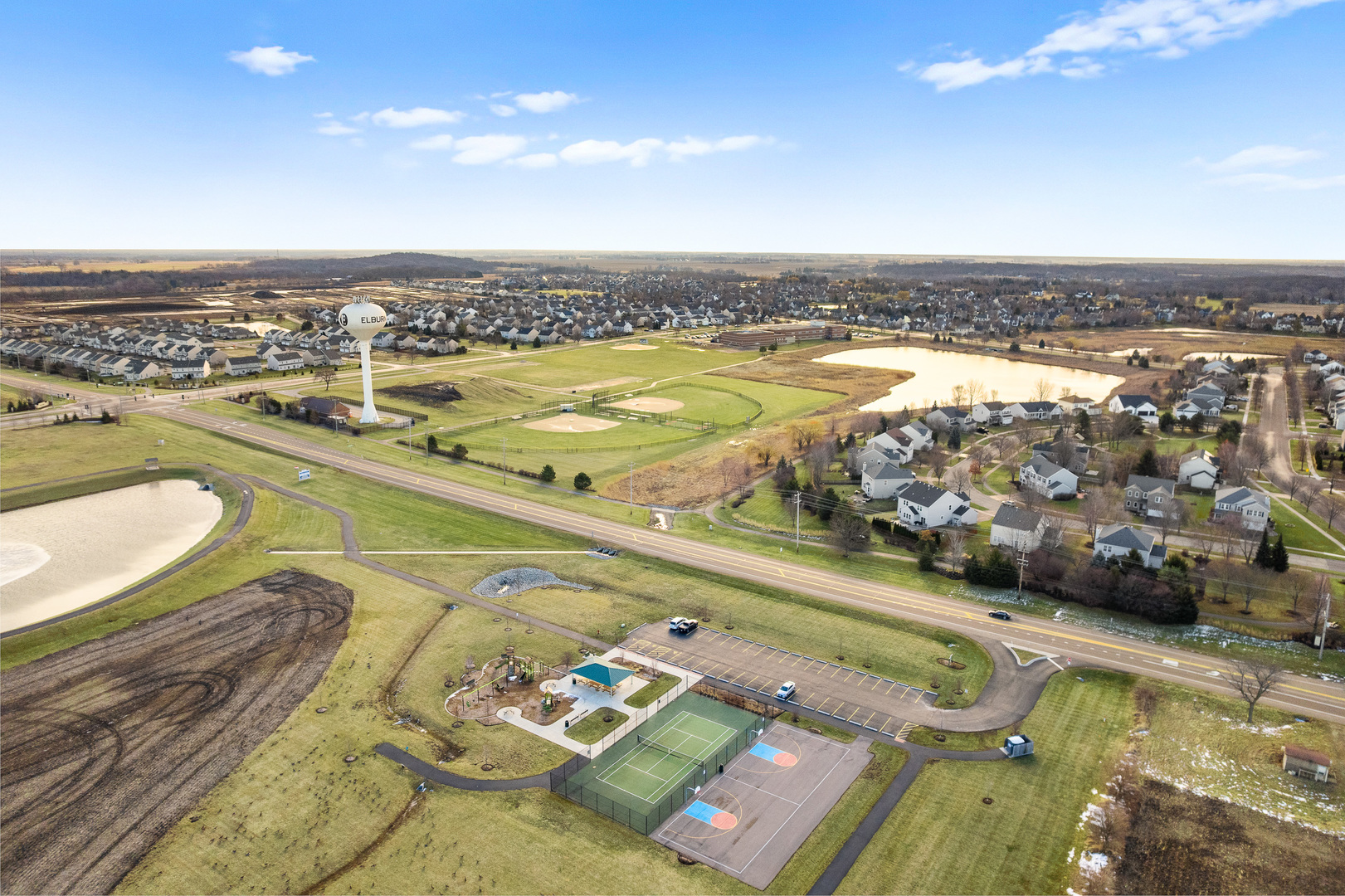 1053 Sears Circle Elburn, IL 60119 - Photo 28 of 31 an aerial view of a city