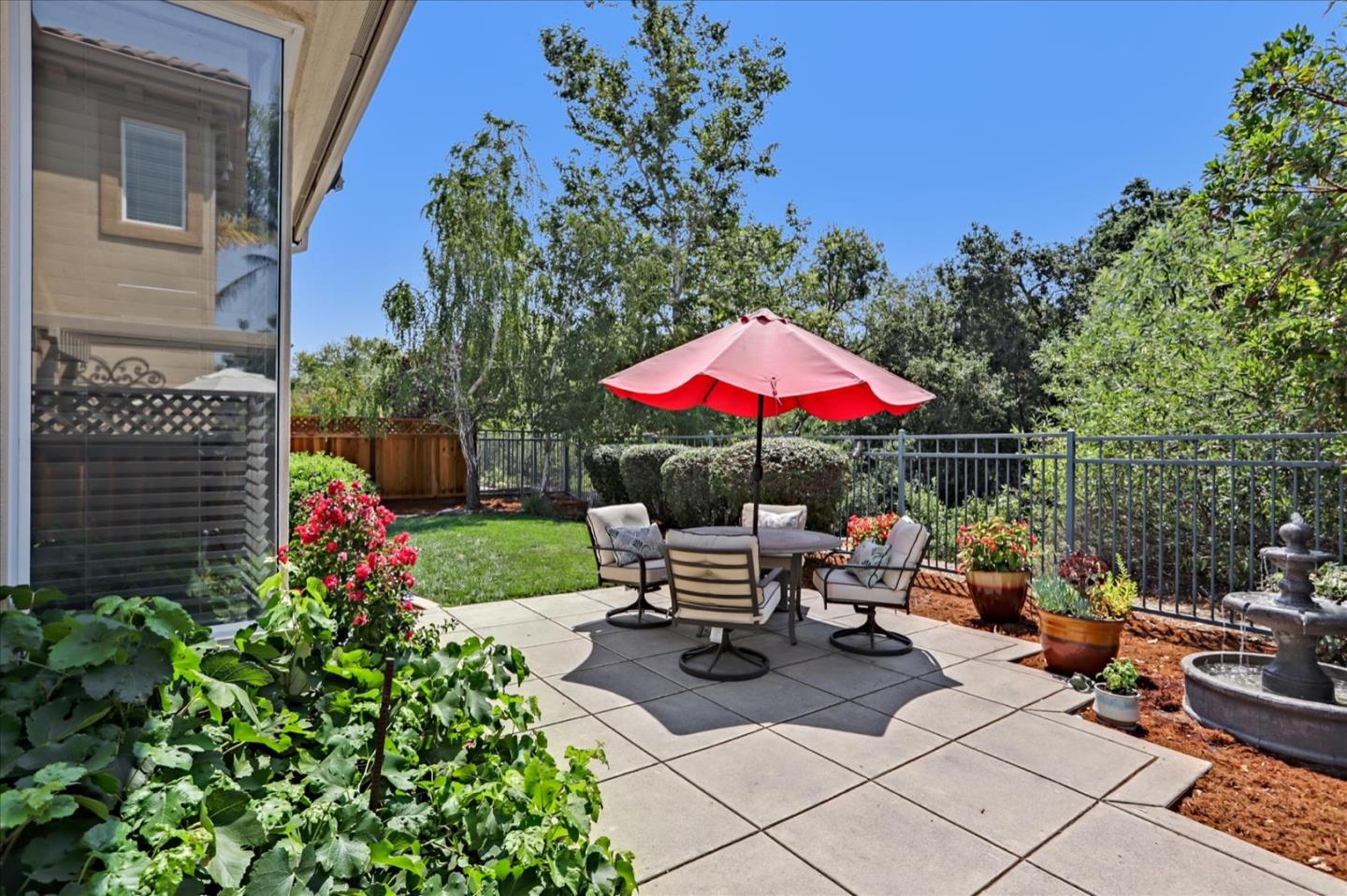 5889 Killarney Circle San Jose, CA 95138 - Photo 41 of 68 a view of a backyard with a patio and garden