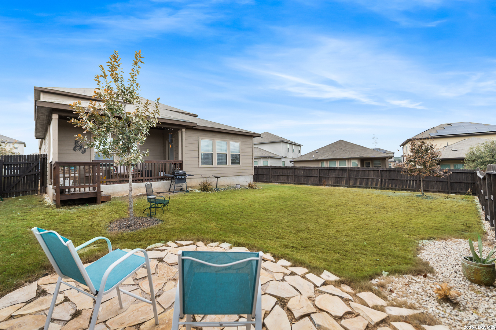 232 Colebrook Way Cibolo, TX 78108 - Photo 43 of 45 a front view of house with outdoor space patio and swimming pool