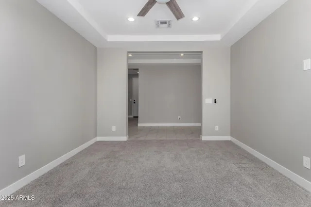 a view of an empty room