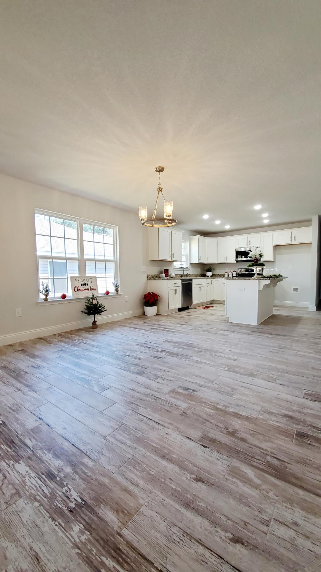 Living, Dining Kitchen