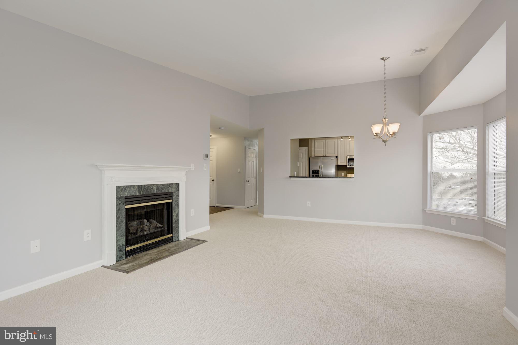 20579 Snowshoe Square, Unit 301 Ashburn, VA 20147 - Photo 8 of 30 an empty room with fireplace and windows