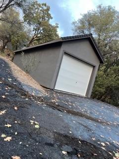 a backyard of a house