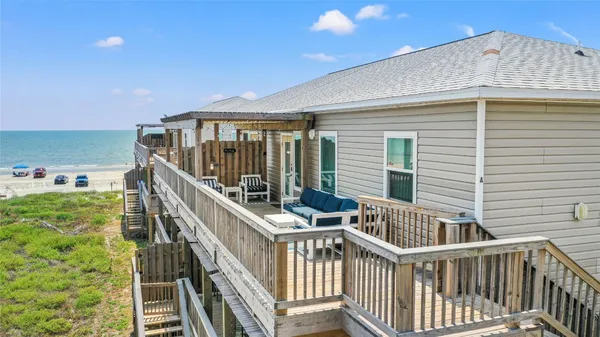 a view of a house with a deck