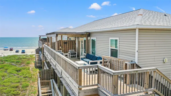 a view of a house with a deck