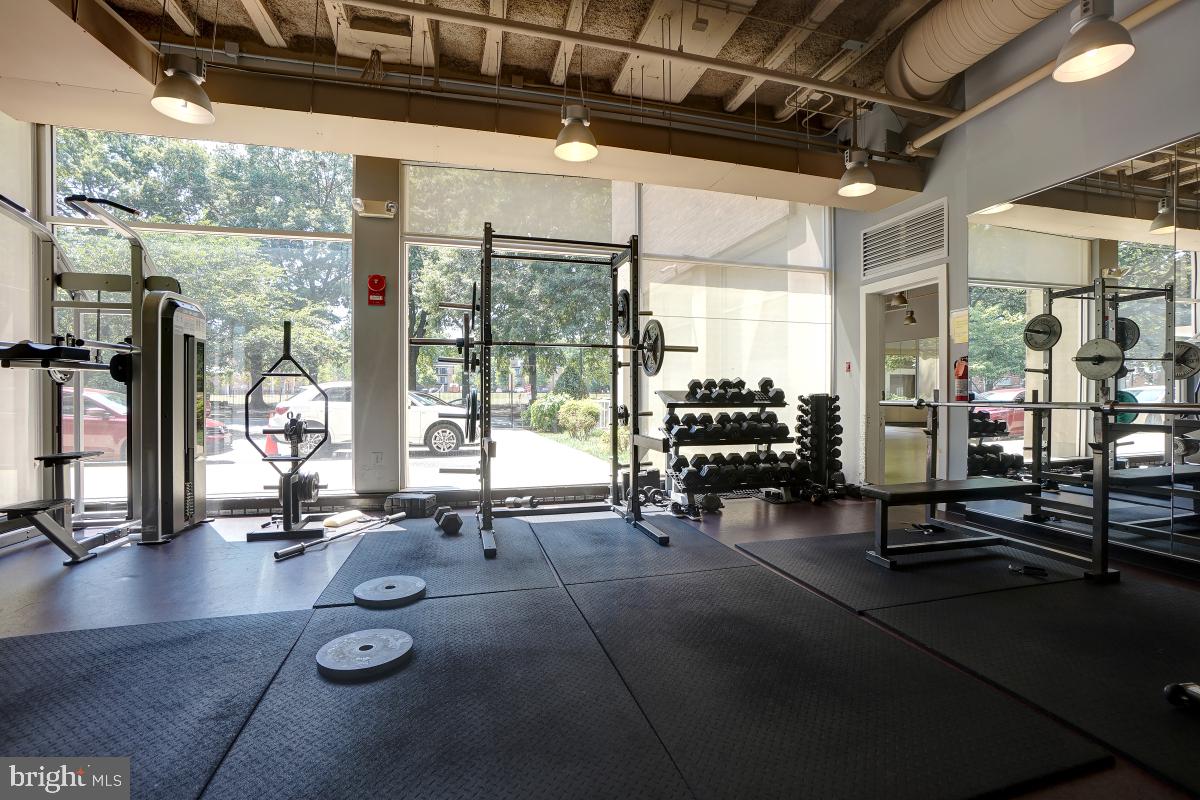 800 4th Street Southwest, Unit N301 Washington, DC 20024 - Photo 27 of 31 a view of a room with gym equipment