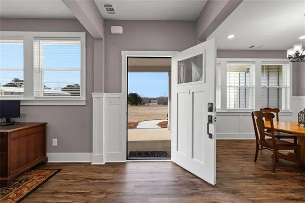 a room with furniture and window