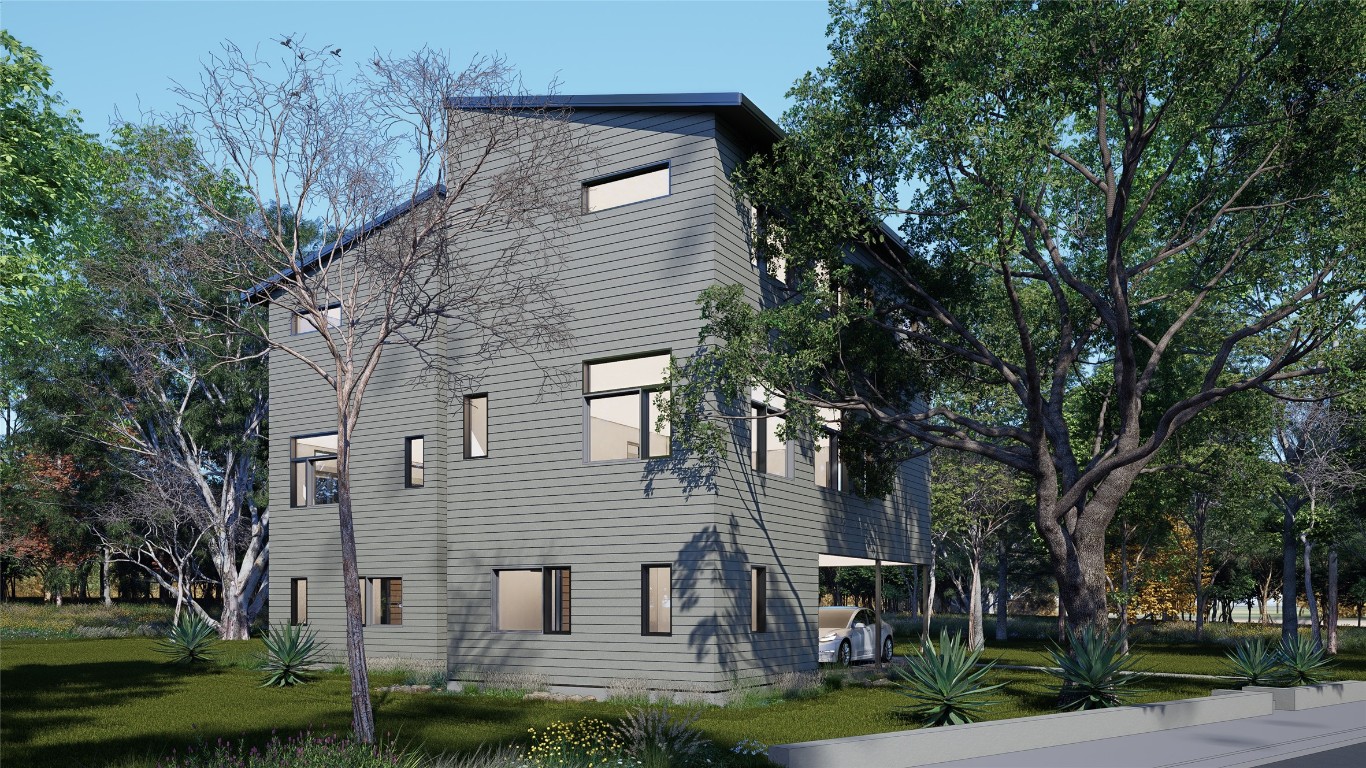 3335 East 12th Street, Unit 1 Austin, TX 78721 - Photo 12 of 12 front view of house with a garden