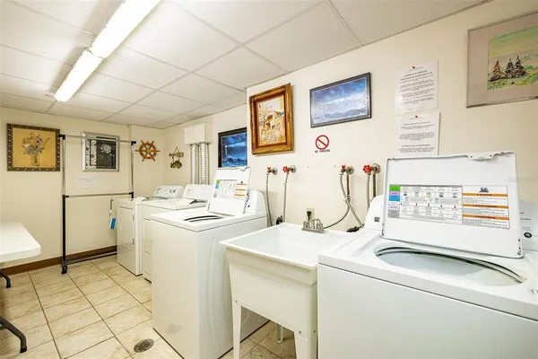 a room with storage and utility