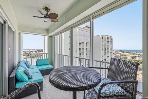 a view of a livingroom with furniture